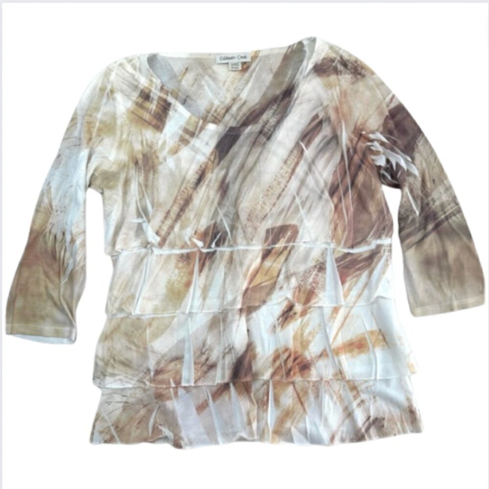 Coldwater Creek Long Sleeve Layered Top, M (10/12)